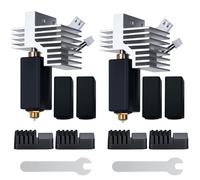 2PCS Upgrade Centauri Carbon Ceramic Hotend,Cabezal de Impresión Alta Temperatura con Boquilla de Acero Endurecido Latón 0.4 mm y Cubierta Silicona Compatible with ELEGOO Centauri Carbon Impresora 3D