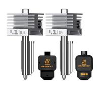 2PCS Upgraded P2S/X2D/H2 Series Alta Velocidad Quick Swap Hotend Boquilla Acero Endurecido de 0.4mm con Cubierta Silicona Compatible with Bambu Lab X2D/P2S/H2D/H2S/H2C Impresora 3D