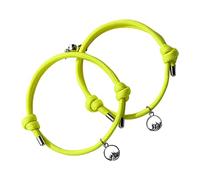 2PCS Valentine's Day Glow In The Dark Rope Sea Vow Magnet Suction Couple Bracelet Pair of Statement