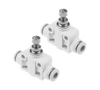 2pcs Válvula de control del generador de CO2 para acuario 6mm regulador de dióxido de carbono ajustable válvula de control flujo de aire Suministros de hierba de agua de acuario