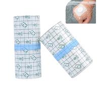 2pcs Vendaje Transparente Impermeable, 5cm X 5m, 10cm X 3m Cinta Adhesiva Médica, Vendaje para Tatuajes, Anti-Alérgica Película Impermeable, Protección de Heridas