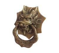 2pcs Vintage Brass Dragon Knocker Para Puerta