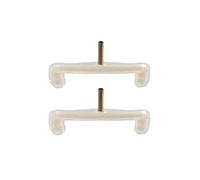 2pcs Violin Hombro Descanso Ajustable Garras Reemplazo viejo 4/4-1/8 Violin Resto Hombro Accesorios instrumentos violín (Color : White 1-2 1-4)