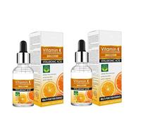 2PCS Vitamin C Face Serum Brightening Skin Hyaluronic Acid Moisturizing Essence Anti Wrinkle Improve Dullness Whiten Care 100ml