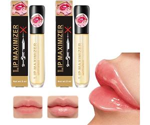 2pcs Vitamin E Lip Plumping Serum, Lip Maximizer Hyaluronic Lip Plumper, Lip Plumping Serum Instant Lip Filler