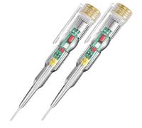 2PCS Voltage Tester Pen 24-250V Non Contact Voltage Tester Screwdriver Detector High Sensitivity Electrical Pen with Light Indicator for Circuit Test