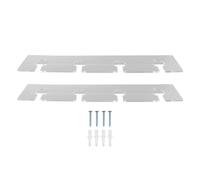 2Pcs Wall Mounted Acrylic Wine Glass Holder, Stemware Hanging Rack, Space Saving Under Cabinet Wine Glass Rack for 8 Stemmed Glasses with Screws, Modern Kitchen Bar Storage for Hom (Transparente)