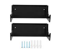 2Pcs Wall Shelf Skateboard, Skateboard STO Rack, Acrylic Glass Di Holder with Fixed SS, Wall Mount for Skateboards Snowboards and Clothes (2 Pack Black)