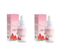 2PCS Watermelon Nicotinamide Serum, Lifting Firming Fine Lines Repair Face Essence Smooth Facial Skin Care Anti-Aging Serum