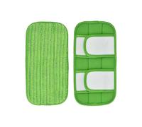 2PCS Wet/dry Flat Mop Cloth Microfibre Floor Mop Replacement compatible Swiffer Sweeper Machine Wash