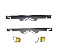 2PCS Wheel Hub Alignment Plates Black Toe Alignment Locating Tool with Hanging Hole and 2 Tape Measure