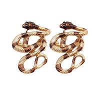 2pcs Wild Animal Jackets Crystal Pendants Snake Brooch Enamel Jewelry Pin for Women Novelty Brooches Christmas