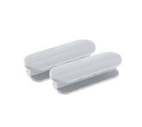 2PCS Window Cabinet Drawer Handles Self-adhesive Door Wardrobe Handle Organizer Paste Open Sliding Door Knob Auxliary Device(GRAY)