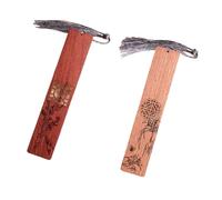 2pcs Wood Bookmarks Wood Flower Book Page Page Regalo Para Book Lover Reader Escritor Estudiante Estudiante Presente Reflexivo Para Lectores