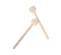 2Pcs Wool Tip Drum Sticks Wooden Handle 32x5.8x5.8cm Set