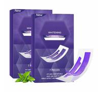 2pcs Yellow Teeth Whitening Strips,Purple Teeth Whitening Strips,Natural Teeths Strip Kit,Sensitive Instant Teeths Strip,Effective Remover Tooth Stains,Deeply White,Enamel-Safe