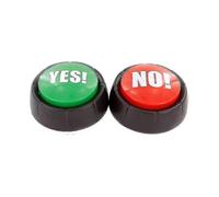 2pcs Yes Button And No Button with Sound Talking Buttons Office Home Learning Buzzers - JA