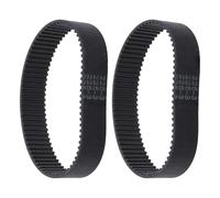 2pieces Rubber Timing Belts 225 * 17mm, 75 Teeth Closed Loop Black Drive Belts for PEBS900 Sander Models