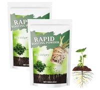 2Piezas 100 g activador de raíces, polvo rápido para raíces, revitaliza y fortalece el crecimiento de plantas y raíces, polvo de raíces para esquejes - interior y exterior, estimulador de raíces