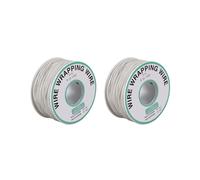2piezas 305M Rollo de Cable 30AWG Alambre de Envoltorio Alambre de Cobre Plateado con Estano Recubierto de PVC
