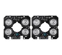 2piezas 4 Array IR LED Luz de Punto 4X IR LED Panel Infrarrojo para Vision Nocturna de Camara CCTV (52mm Diametro)