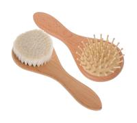 2Piezas Bebés con Dual Suave de Cabelludo de Limpieza y Masaje de Piel Uso Práctico Recién Nacidos