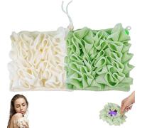 2Piezas Esponja de Jabón de Baño 2 en 1,Esponja de Lufa Envuelta con Cordón,Esponja de Lufa Exfoliante,Esponja de Baño Rica en Espuma,Para Hombres y Mujeres,Productos de Baño,Piel Limpia