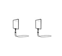 2piezas Lupa de Manos Libres 5X con 50 Luces LED, Lupa de Cuello de Cisne para Lectura, Reparación y Costura de Personas Mayores con Baja Visión