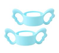 2Piezas Manijas para Biberones de Ergonómicas Antideslizantes de Alimentación para Fáciles de Agarrar Transición de Botella