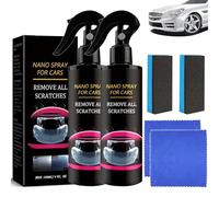 2piezas P40 Nano Spray Reparador Rápido de Rayaduras para Autos,Eliminador de Rayaduras Invisible Instantáneo,Agente Nano de Recubrimiento de Pintura para Autos,Restauración Rápida de Pintura
