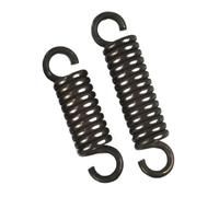 2Piezas unidad de resorte de extensión comprimido, 2mm diámetro del alambre 18mm diámetro exterior 200mm longitud libre, resorte de tensión de doble gancho de acero para muelles