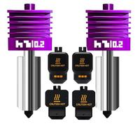 2PK Anti-Clogging MPVD Hotend 0,2 mm para Bambu Lab X2D/P2S/H2D/H2C/H2S/A1/A1mini Nozzle Nano-Coating High Hardness 2800HV for Bambu Lab X2D P2S Nozzle Bambu Lab H2S Hotend