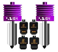 2PK MPVD Hotend 0,4 mm para Bambu Lab X2D/P2S H2/A1 Series Nozzle Upgrade Nano-Coating Anti-Stick Filament High Hardness 2800HV for Bambu Lab X2D P2S Nozzle Bambu Lab H2S Hotend