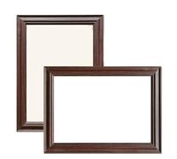 2PS A4 8x12'' Certificate Frame log Walnut Wooden Vintage Document Photo for Honor Certificates modern Wall home Decor(2PS Walnut)