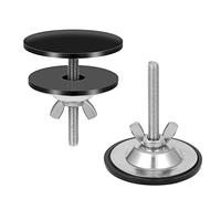 2pzs Tapa Agujero Fregadero, 5cm Negro Mate Tapa Agujero Grifo Fregadero Acero Inoxidable Tapa Orificio Fregadero Tapón para Orificio De Grifo de Fregadero