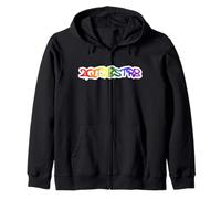 2QT2BSTR8 Divertido LGBTQ+ Arco Iris Orgullo Graffiti Sudadera con Capucha