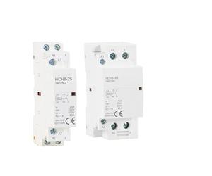 2RD58I8PM Contactor Modular de CA for Uso doméstico, HCH8-25A, 2P, 4P, 40A, 63A, 100A, 220V, con Interruptor Control Manual, 2NO, 1NO, 1NC, 2NC, 4NO, 4NC (1 Unidad)(63A-2N02NC)