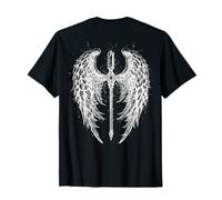2reborn alas de ángel alas de ángel Espada Fuego Blanco Espalda Camiseta