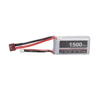 2S 7.4V 1500mAh 45C LiPo Battery High Performance Long Lasting Stable Power RC Airplane Lipo Battery for Remote Control Aircraft Model Durable Lightweight 96g (T Enchufe)