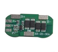 2S 7.4V para placa de protección de iones de litio, módulo PCM para corriente de descarga de 6 A 10 A y pico de 15 A 30 A con seguridad de sobrecarga para poderes Paquete de carga de celdas bancarias
