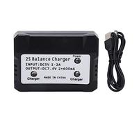 2S Balance Charger 7.4V 2 en 1 Balance Charger para RC Car Ship Aircraft Y Otros Juguetes