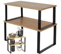 2Scaffale Puerta Microonda Electrodomésticos Estante Cocina Utensilios Especias