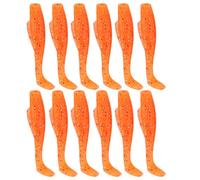 2Set 6pcs Simulación Artificial Solf Señuelo de Pesca de Silicona Cebo Suave Accesorio de Cola en T para Entusiastas de la Pesca de Agua Dulce y Salada Material de Silicona de (3#)