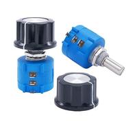 2Sets 3590S Rotary Potentiometer 50K Ohm Precision Multi Turn Wirewound Potentiometer with Knob