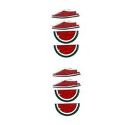 2sets Badge Scarf Hawaiian Brooch Funny Lapel Watermelon Brooches Jewelry Flag Palestine Enamel Pins Hat Pin Red Zinc 4pcs*2