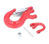 2T High - Capacity Winch Hook with Secure Latch | 8T Breaking Strength 80 Steel Clevis Hook | Universal Trailer Hook for Towing/Lifting/Loading