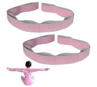 2Tiras Banda Elástica Fitness,Banda de Estiramiento de Yoga con 8 Bucles,Bandas elásticas de Resistencia,Bandas de Pilates,Bandas de Gimnasia,para Adolescentes,Adultos paraYoga,Fitness,Gimnasia