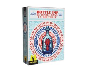 2Tomatoes Games | Bottle Imp | Juego de Cartas de Estrategia | Hazte con la Botella Maldita Que Concede Todos los Deseos | 2 a 6 Jugadores | Catalán | Temática: Misterio