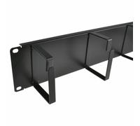 2U Datos Armario 48.3cm Cable Administración Barra Con 4 Metal Anillos