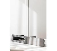 2U - Soporte de montaje en rack para MinisForum MS-01 de 19 pulgadas, impresión 3D para armario de red y Homelab (rojo, para 1 izquierda + panel)